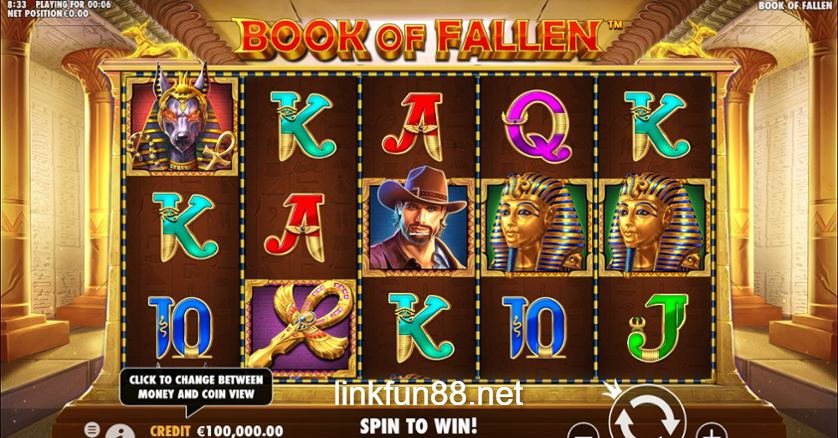 Giao diện game Book Of The Fallen Slot