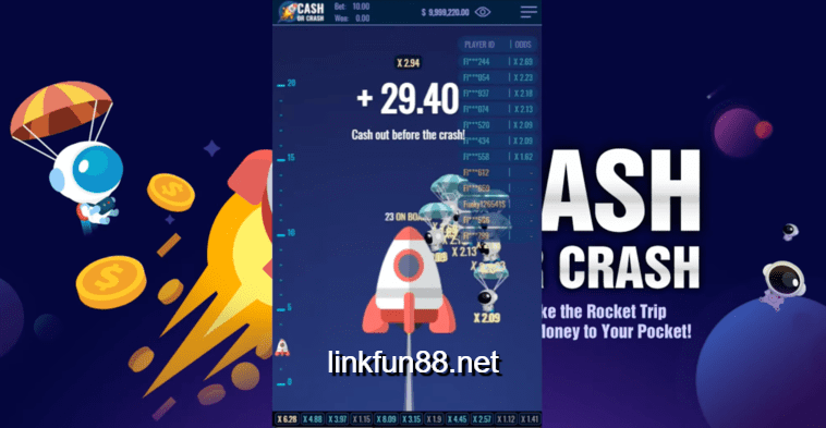 Giao diện chơi game Cash Rocket