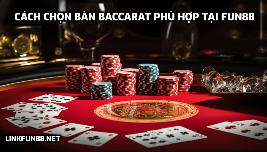 Cách chọn bàn Baccarat phù hợp tại Fun88