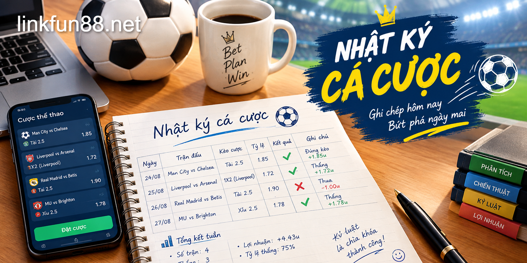 Hướng dẫn cách xây dựng nhật ký cá cược